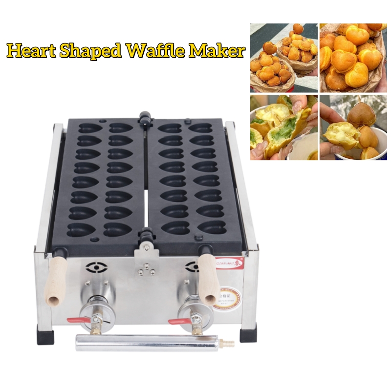 เครื่องทำวาฟเฟิลรูปหัวใจขนาดเล - Mini Waffle Maker Machine บทวิจารณ์และราคา