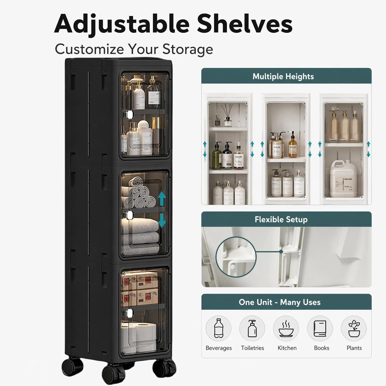 ตู้เก็บของแบบมีล้อเลื่อน 5 ชั้ - Laundry บทวิจารณ์และราคา