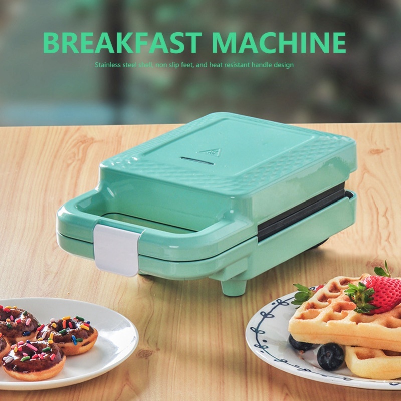 เครื่องทำอาหารเช้าอัตโนมัติขนา - Mini Waffle Maker Machine บทวิจารณ์และราคา